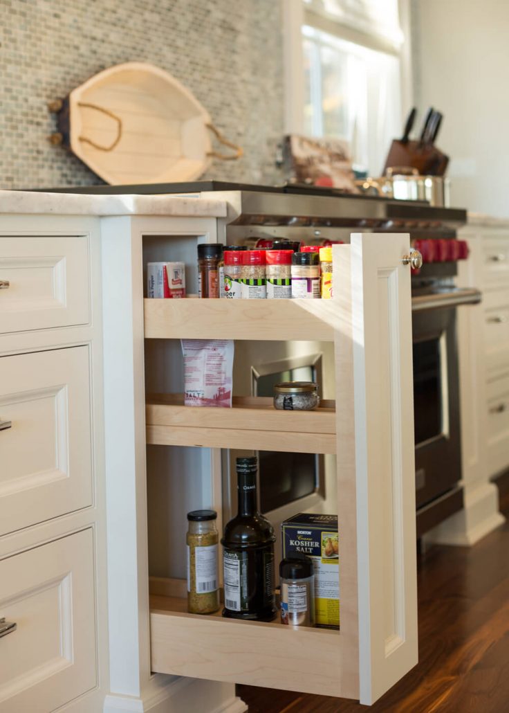Organization pull out spice rack