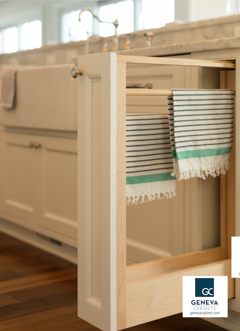 Base Pull Out Towel Rack Cabinet - Kitchen Craft