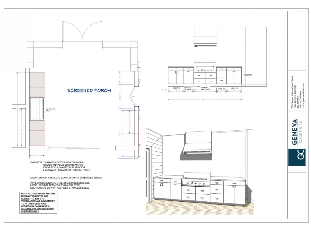 Outdoor hotsell kitchen drawings