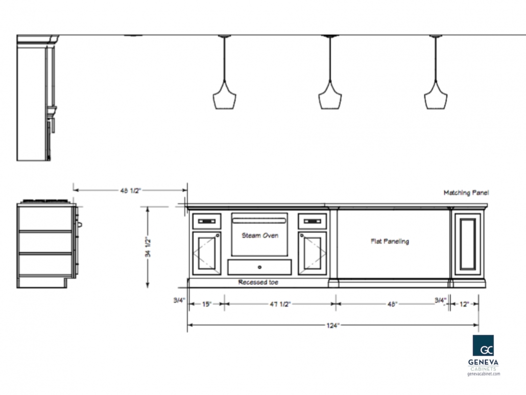 New Kitchen Island Transforms the Kitchen - Geneva Cabinet Company, LLC