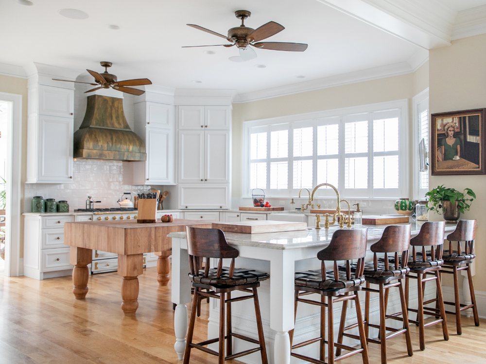 Grothouse - A Two Tier Kitchen Island takes center stage