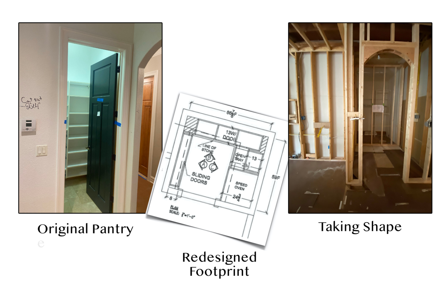 Before and after pantry makeover 