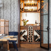 lower level wine room remodel